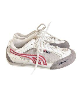 Do-Win Women’s Track Sprint Racing Shoes White Gray Pink US 4 EU 36 Lace Up
